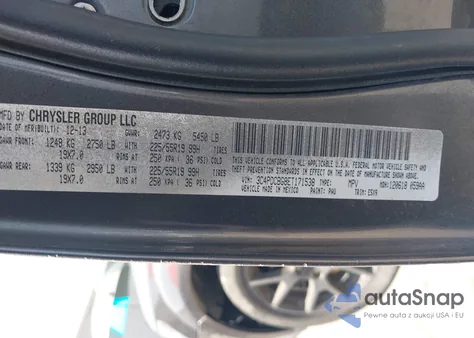 2014 Dodge Journey Sxt z USA, uszkodzony, nr VIN 3C4PDCBG8ET171538